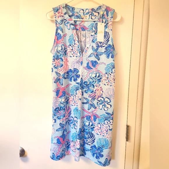lilly pulitzer beach comber dress NWT Lilly Pulitzer Beach Comber Long Sleeve Dress with pockets